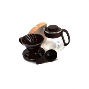 Hario V60 Ceramic Pour Over Kit Brown 01 VDS-3012CBR