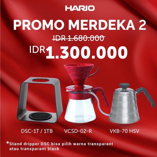 Hario Paket Merdeka 2 (VCSD-02R, DSC-1T/TB, VKB-70HSV)