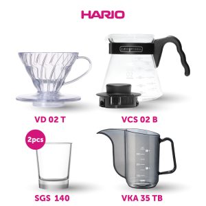 Hario Hemat Manual Brew (VKA-35TB, VD-02T, VCS-02B, 2x SGS-140)