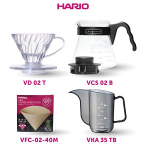 Hario Hemat Manual Brew I (VKA-35TB, VD-02T, VCS-02B, VCF-02-40M)