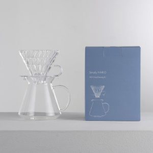 Simply Hario V60 Glass Brewing Kit S-VGBK-02-T