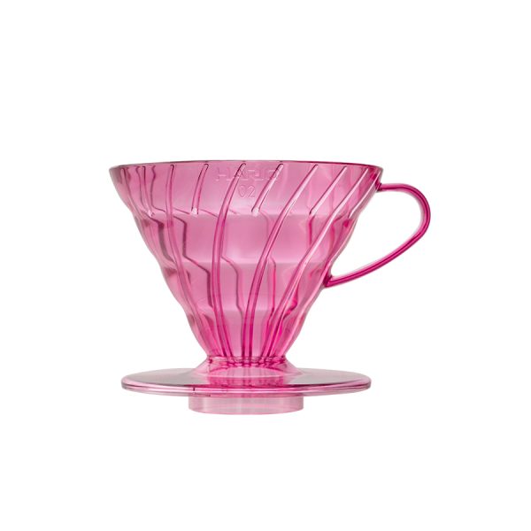 Hario V60 Transparent Punch Pink 02 VD-02-TPP-A